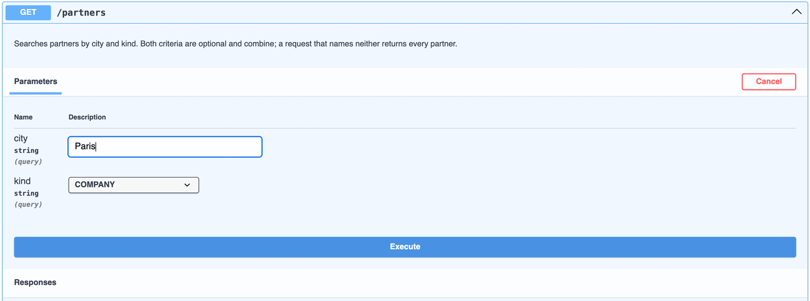 SOAP parameters mapped to OpenAPI query parameters for a REST GET endpoint